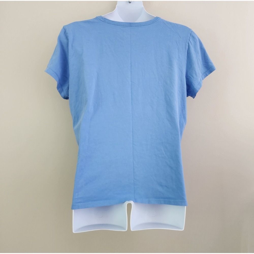 LIFE IS GOOD Women's Size XXL Watercolor Daisy Blue Short Sleeve Crusher Tee - Picture 5 of 5
